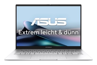 ASUS Laptop Zenbook 14 OLED UX3405CA-ST775X / Intel Core Ultra 9 285H, 14", 2880 x 1800, 32 GB, 1 TB SSD, Windows 11 Pro, siva